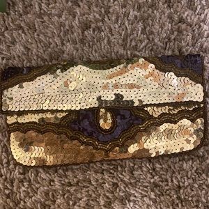 Arden B small sequins clutch